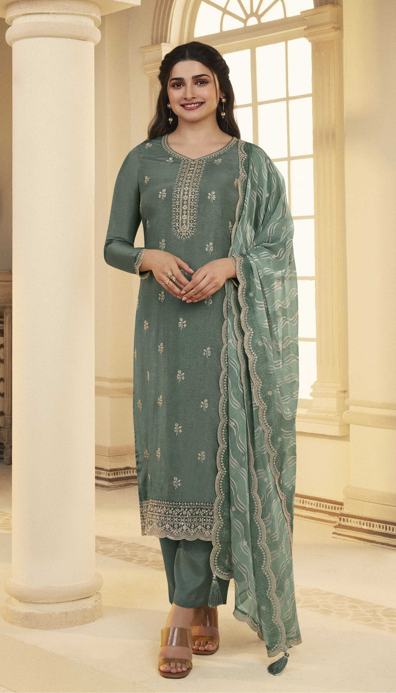 Vinay Fashion Shohini Embroidered Dola Printed Organza Work Salwar Suit