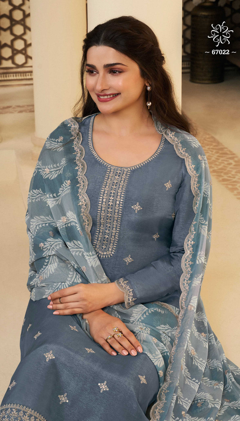 Vinay Fashion Shohini Embroidered Dola Printed Organza Work Salwar Suit