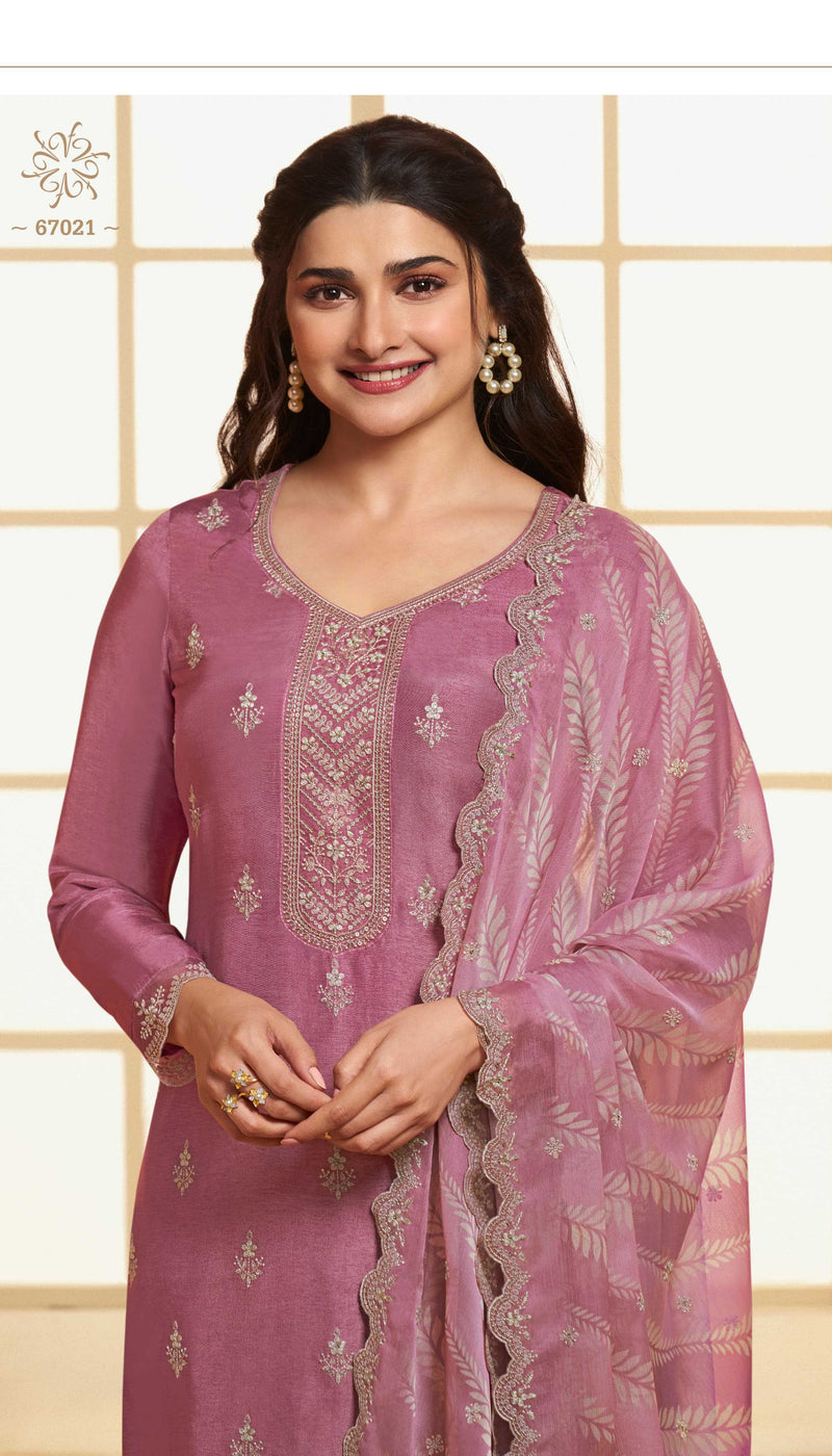 Vinay Fashion Shohini Embroidered Dola Printed Organza Work Salwar Suit