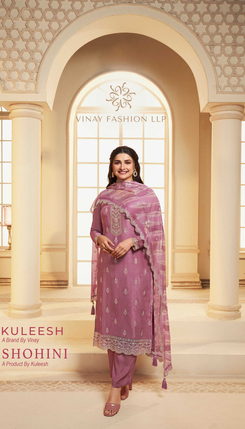 Vinay Fashion Shohini Embroidered Dola Printed Organza Work Salwar Suit