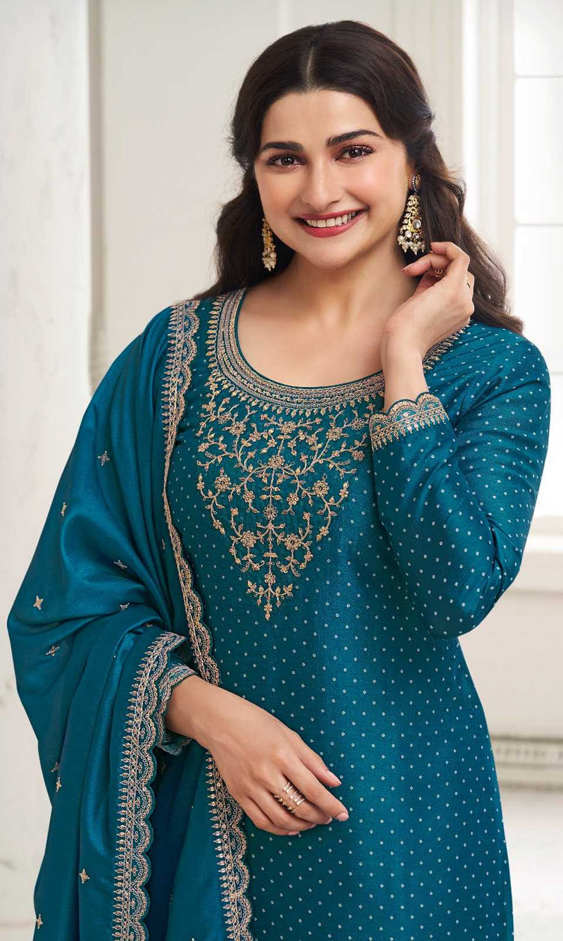Vinay Fashion Surbhi Hitlist Digital Silk Georgette Embroiderey Work Salwar Suit