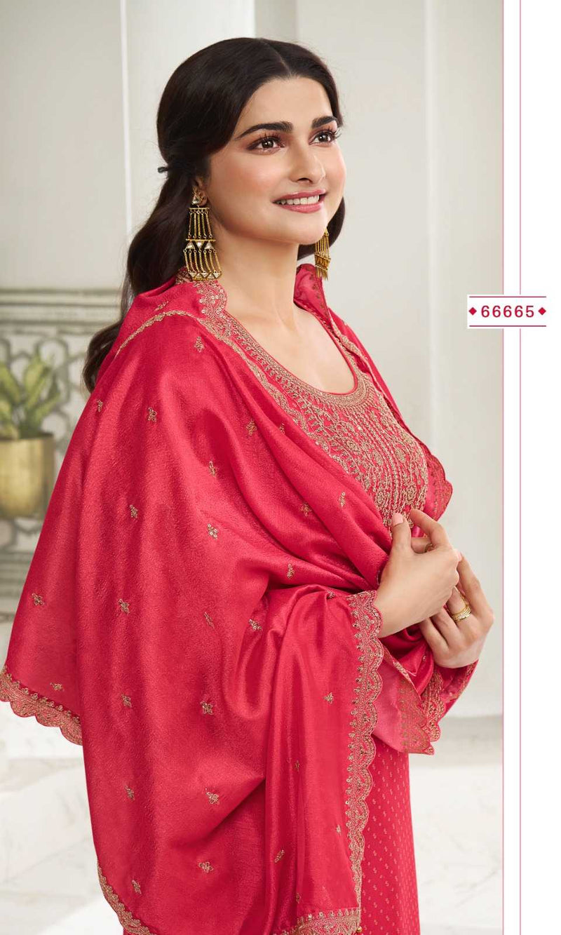Vinay Fashion Surbhi Hitlist Digital Silk Georgette Embroiderey Work Salwar Suit