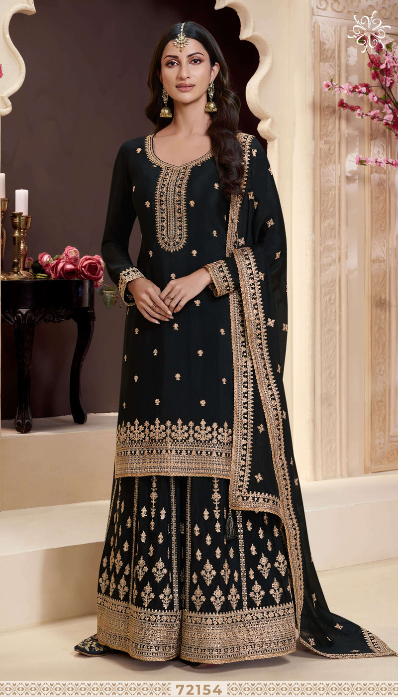 Vinay Fashion Kuleesh Shaniya Heavy Chinon Thread Embroidered Work Salwar Suit