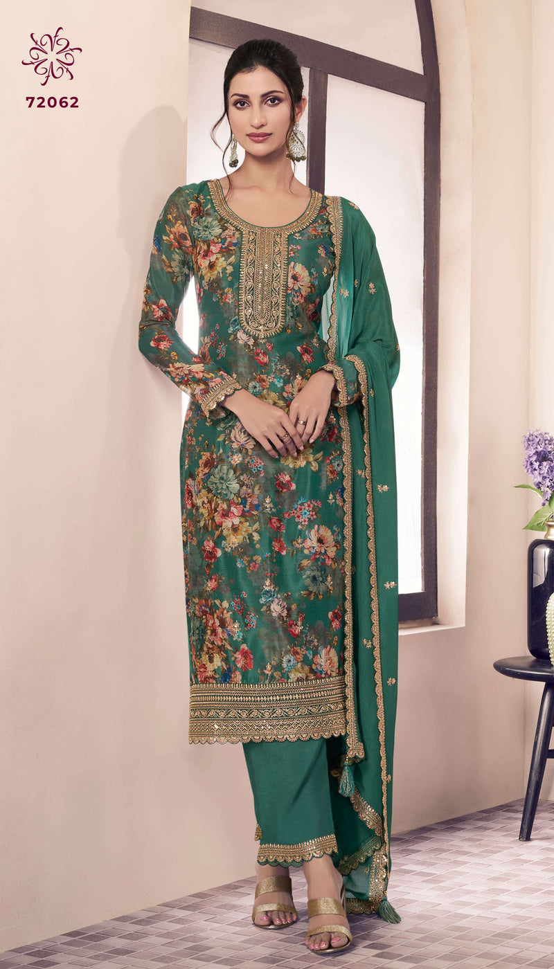 Vinay Fashion Pahal Vol 3 Digital Print Chinon Embroidery Work Salwar Suit