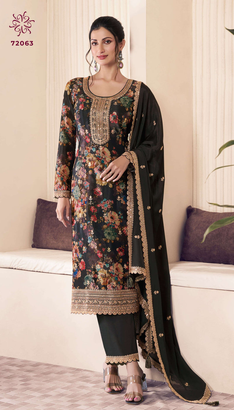 Vinay Fashion Pahal Vol 3 Digital Print Chinon Embroidery Work Salwar Suit