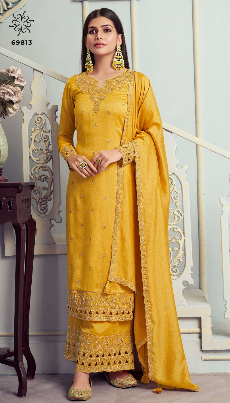 Vinay Fashion Shaheen Vol 8 Georgette Embroidered Silk Partywear Suit