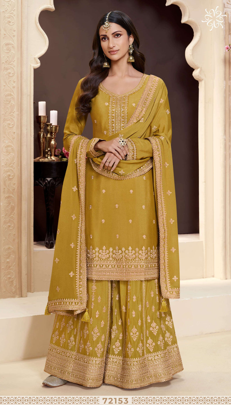 Vinay Fashion Shania Chinon Thread Embroidered Work Salwar Suit