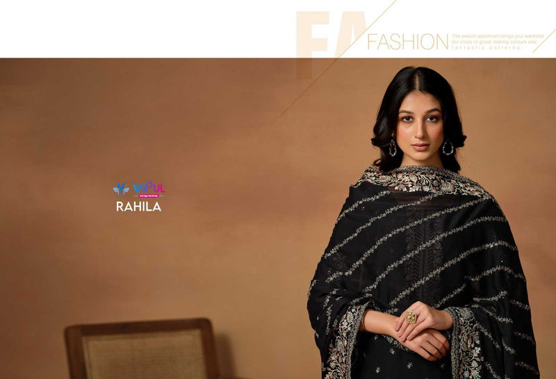 Vipul Fashion Rahila Silk Georgette Designer Party Wear Salwar Kameez