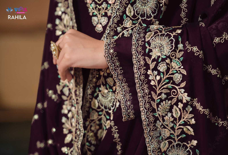 Vipul Fashion Rahila Silk Georgette Designer Party Wear Salwar Kameez