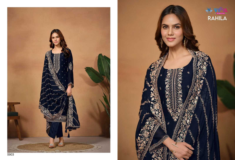 Vipul Fashion Rahila Silk Georgette Designer Party Wear Salwar Kameez