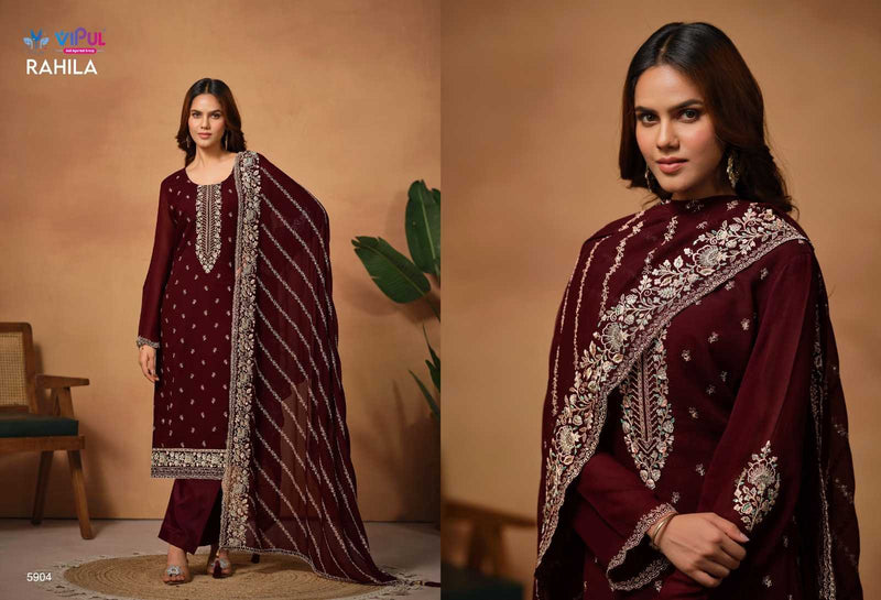 Vipul Fashion Rahila Silk Georgette Designer Party Wear Salwar Kameez
