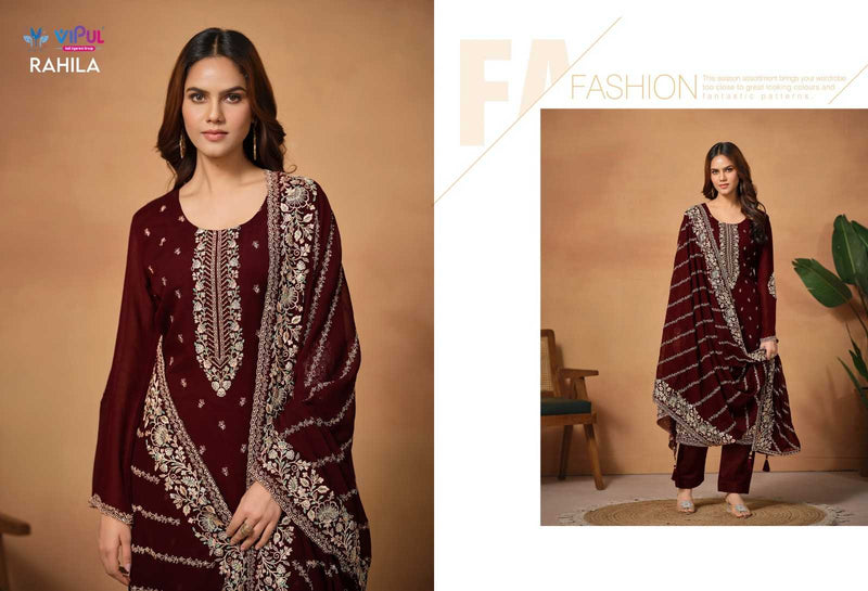 Vipul Fashion Rahila Silk Georgette Designer Party Wear Salwar Kameez