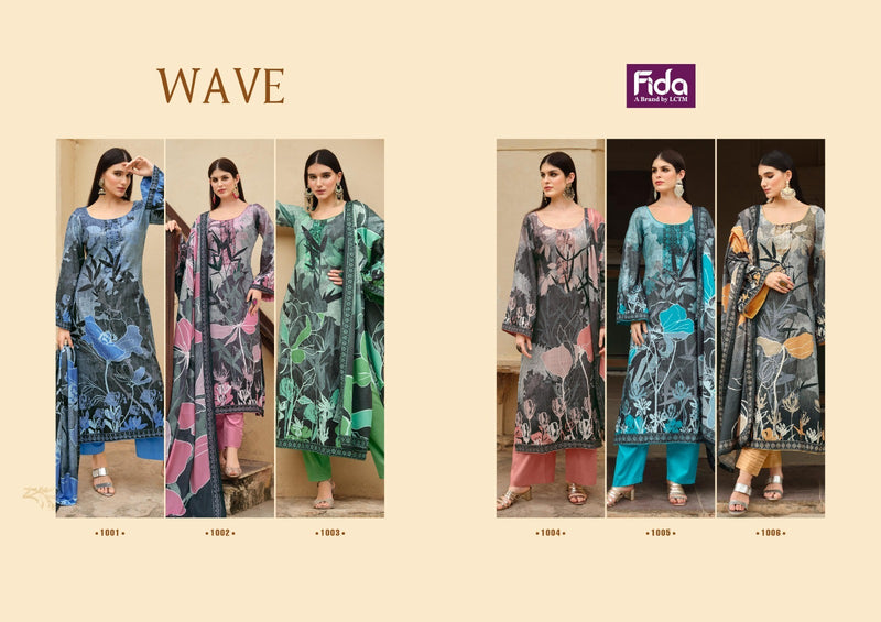 Fida Wave Pashmina Digital Printed Fancy Salwar Suits Collection