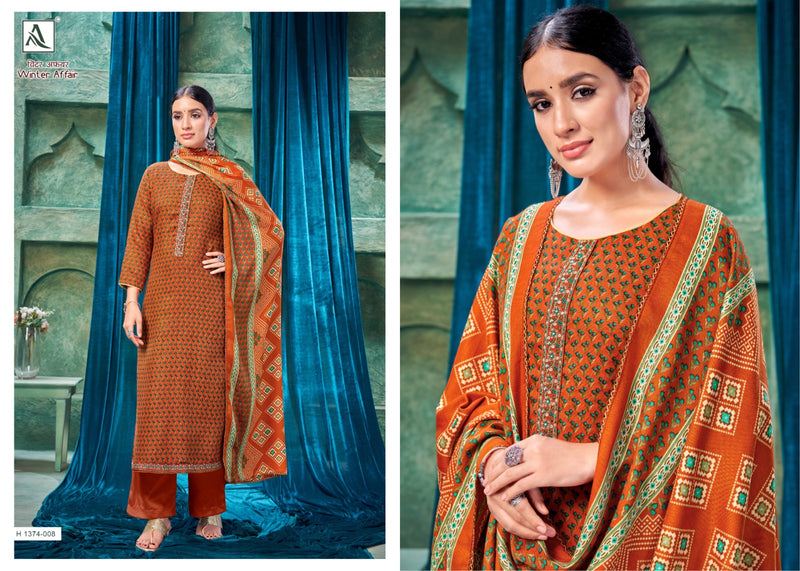 Alok Suits Winter Affair Pashmina Designer Printed With Embroidery Suits