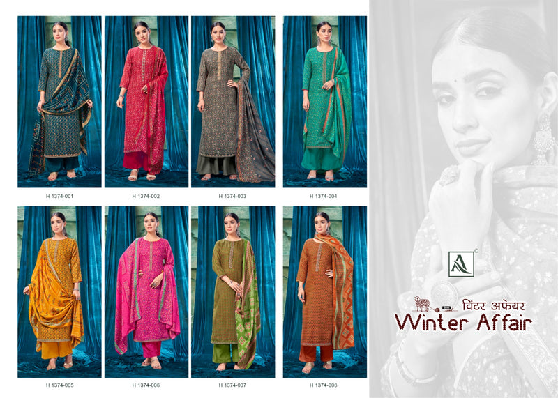 Alok Suits Winter Affair Pashmina Designer Printed With Embroidery Suits