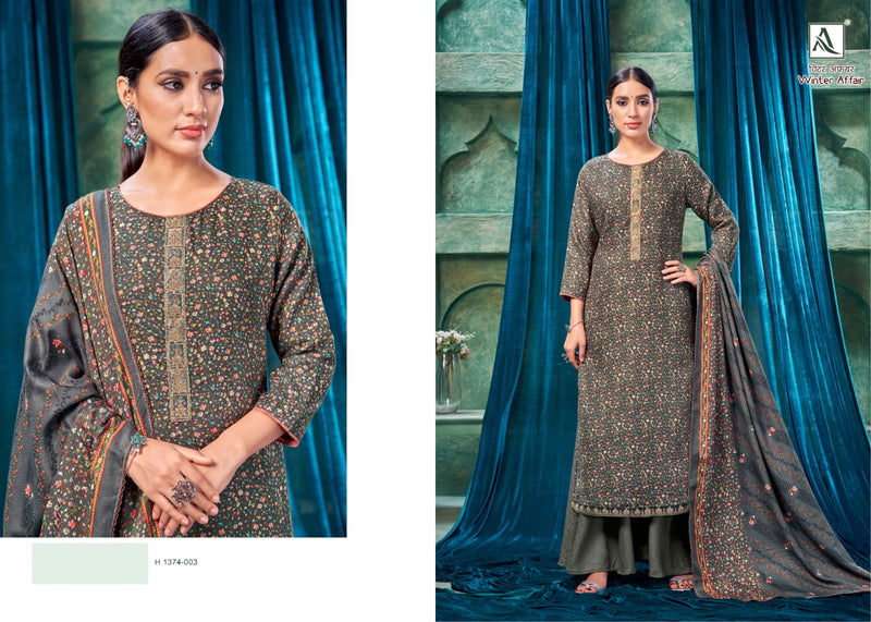 Alok Suits Winter Affair Pashmina Designer Printed With Embroidery Suits