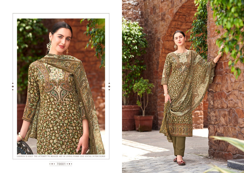 Skt Suits Winter Collection Pashmina Digital Printed Salwar Suit Collection