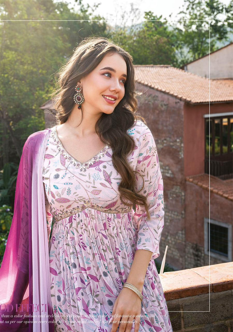 Anju Fashion Nazar Vol 4 Pure Chinon With Handwork Casual Wear Kurti