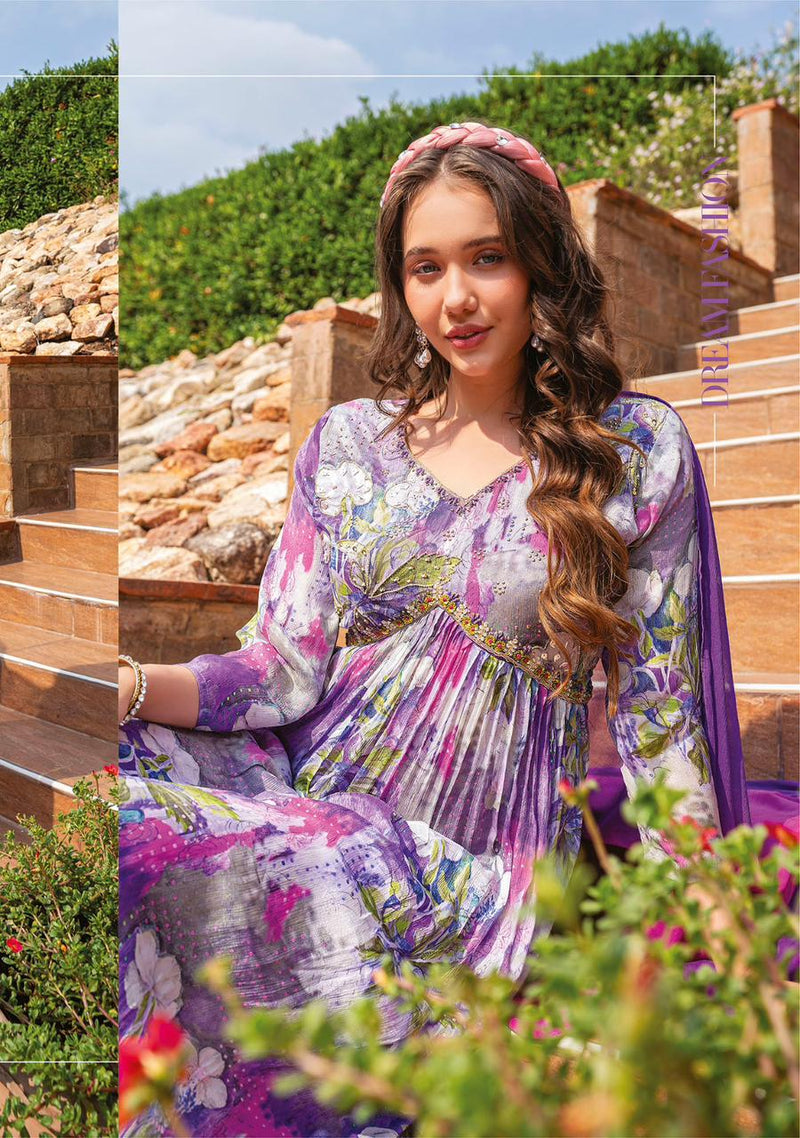 Anju Fashion Nazar Vol 4 Pure Chinon With Handwork Casual Wear Kurti