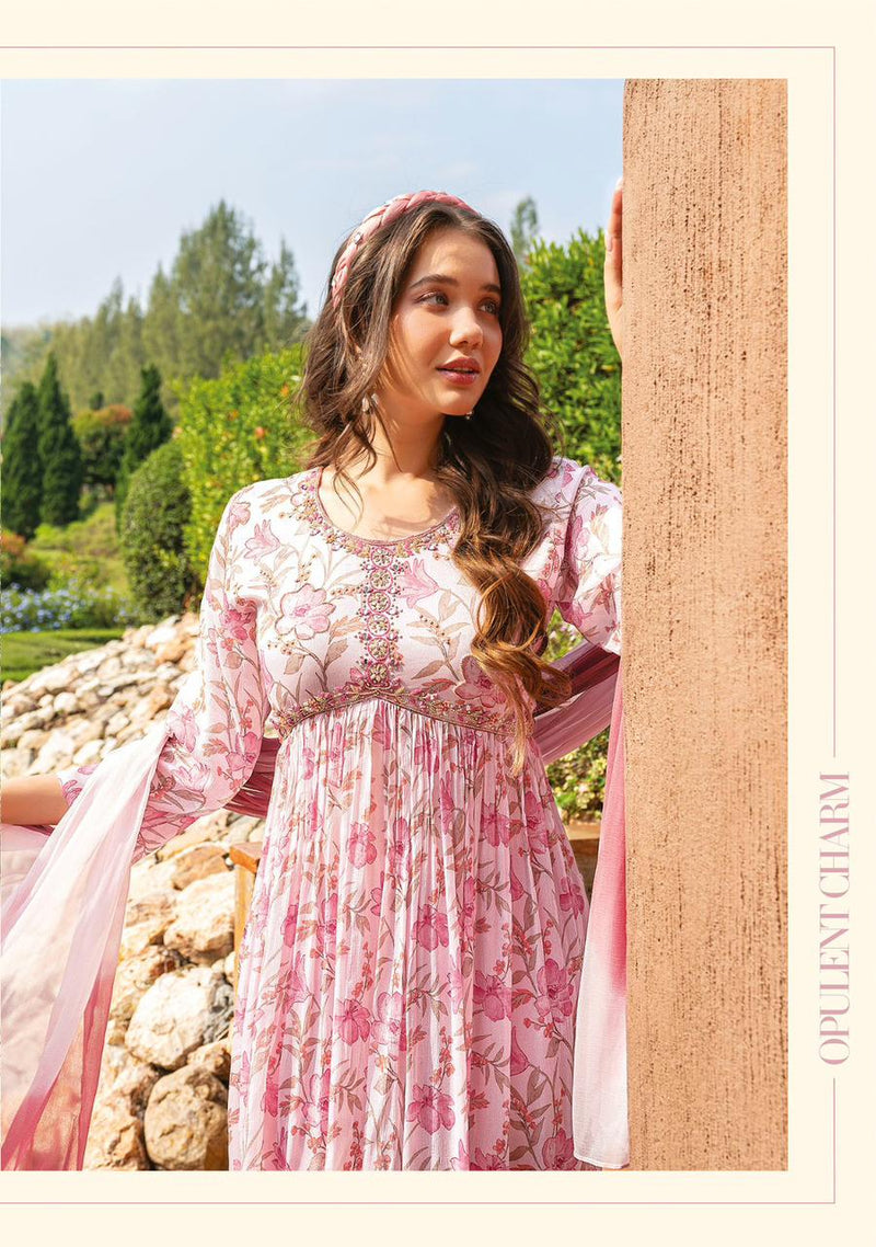 Anju Fashion Nazar Vol 4 Pure Chinon With Handwork Casual Wear Kurti