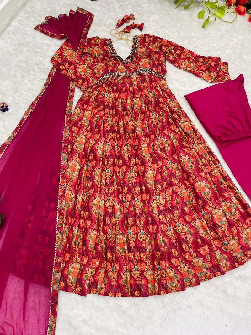Mbl D No 283 Muslin Cotton Digital Print Alia Cut Readymade Kurti Collection