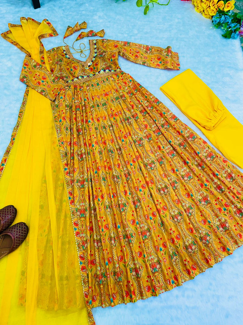 Mbl D No 283 Muslin Cotton Digital Print Alia Cut Readymade Kurti Collection