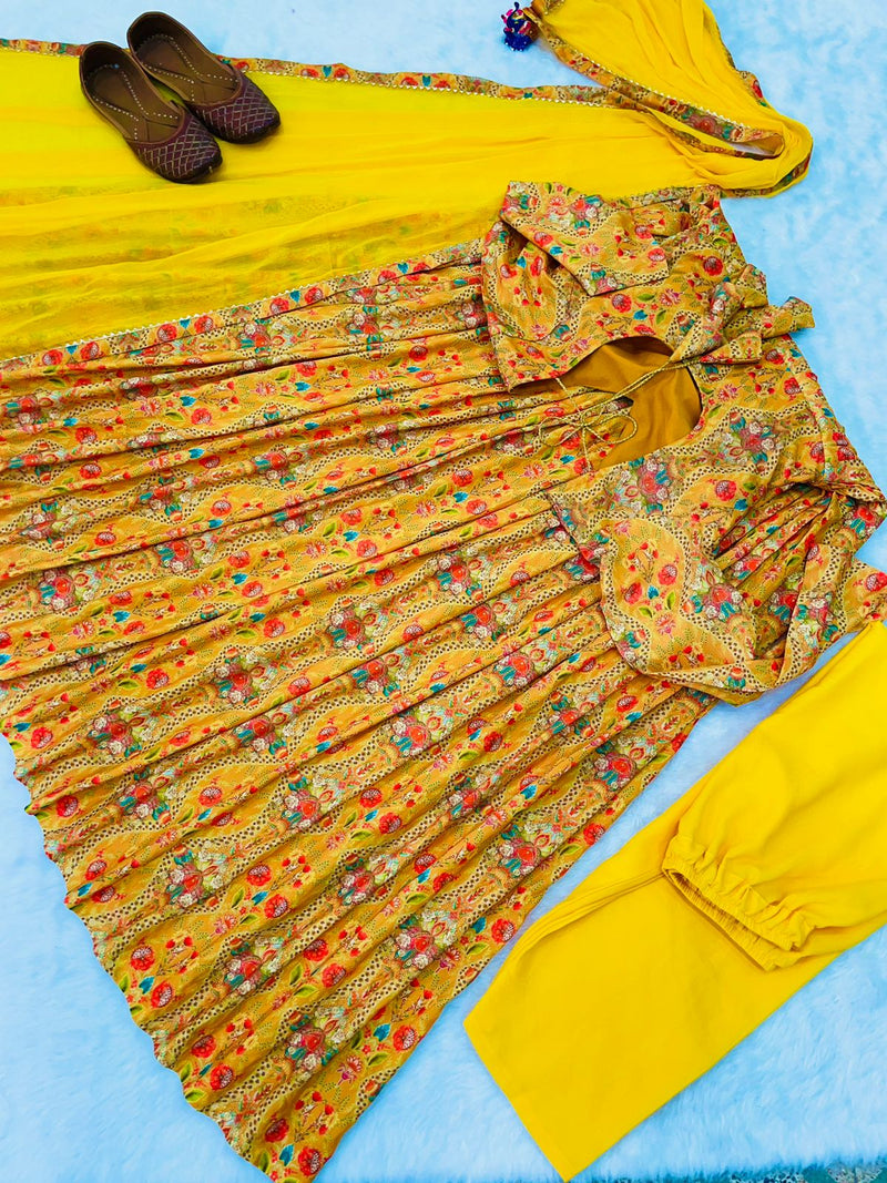 Mbl D No 283 Muslin Cotton Digital Print Alia Cut Readymade Kurti Collection