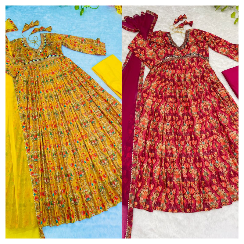 Mbl D No 283 Muslin Cotton Digital Print Alia Cut Readymade Kurti Collection