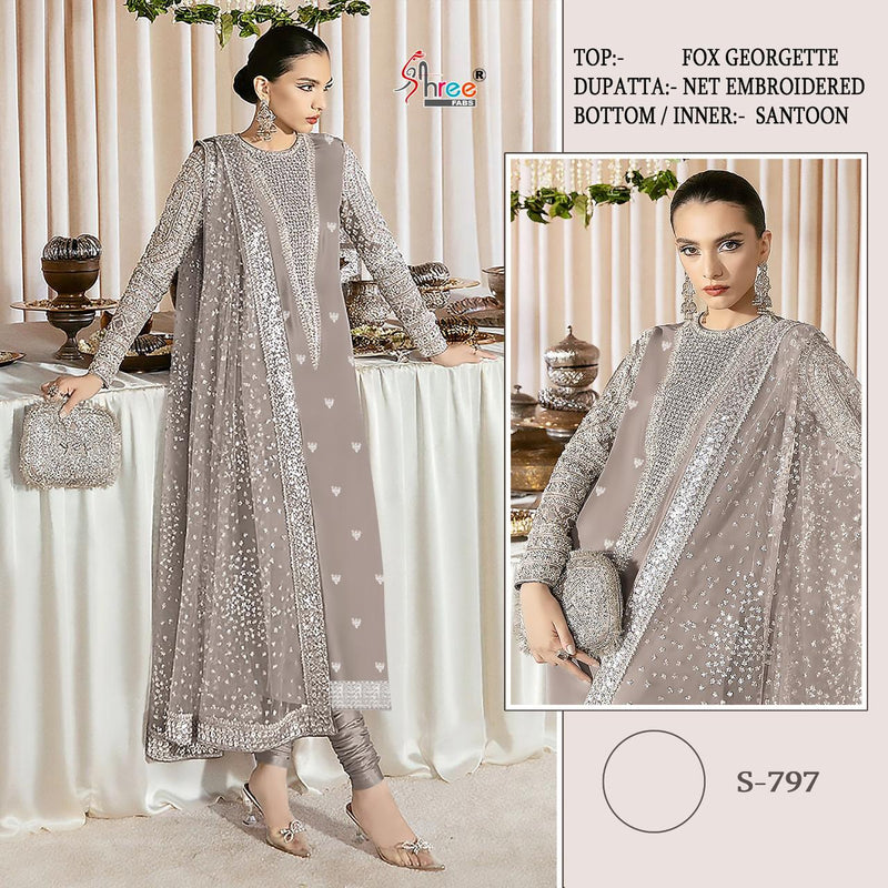 Shree Fabs S 797 Colour Fox Georgette Salwar Suit