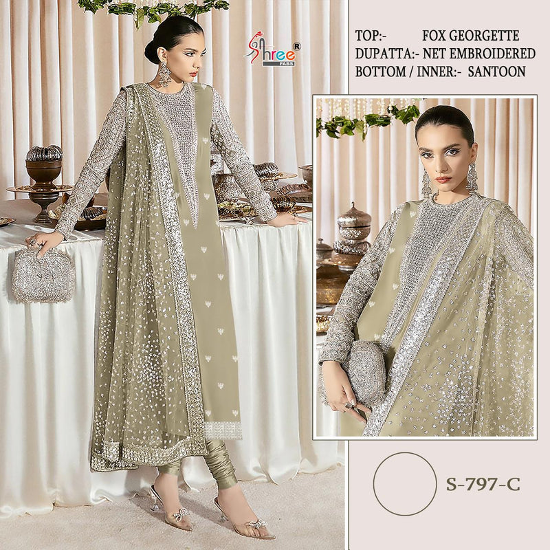 Shree Fabs S 797 Colour Fox Georgette Salwar Suit