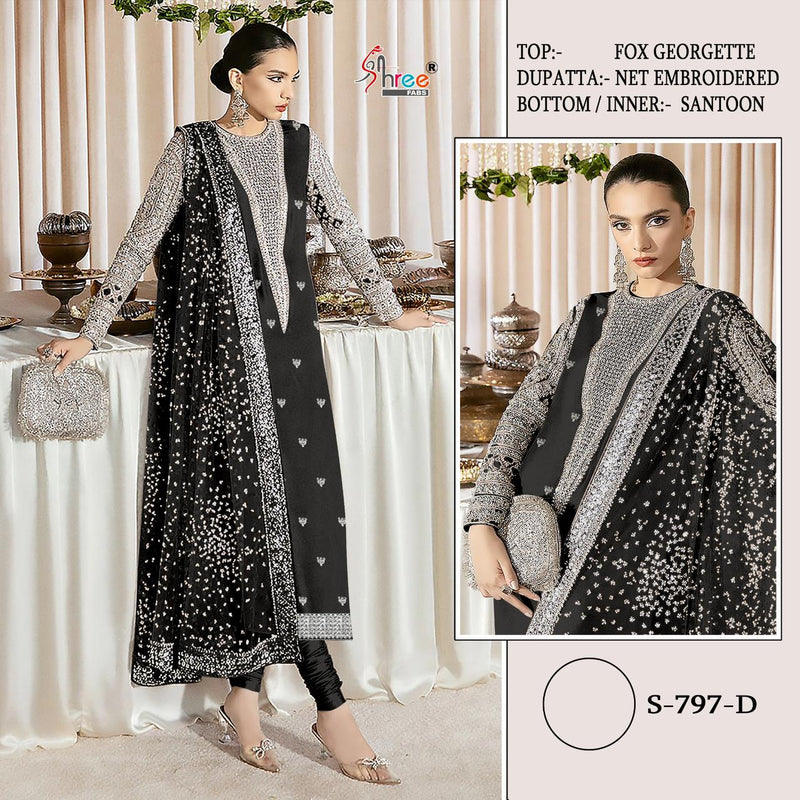 Shree Fabs S 797 Colour Fox Georgette Salwar Suit