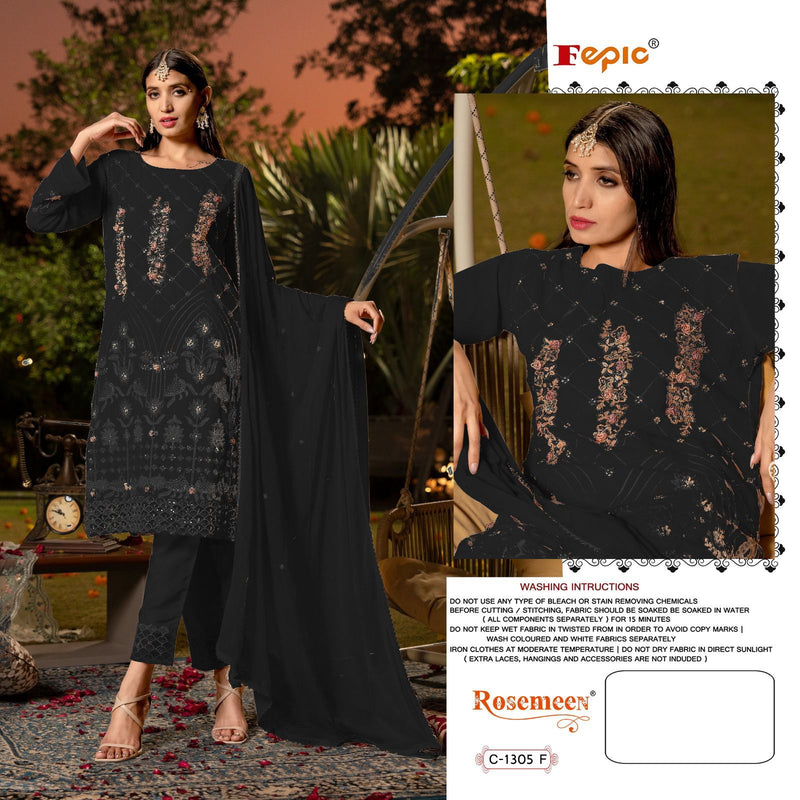 Fepic Rosemeen Georgette Embroidered With Heavy Khatli Work Suits