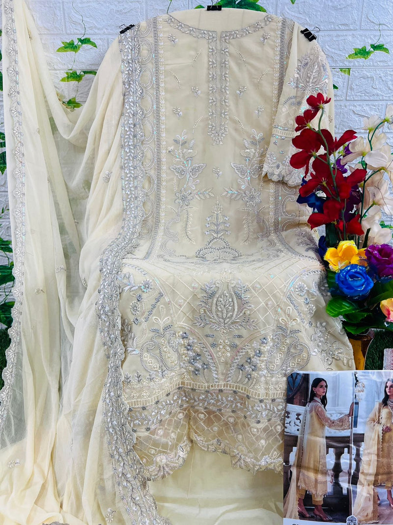 Zaha Gulaal Vol 1 Georgette Heavy Embroidered With Back Work Pakistani Salwar Suits