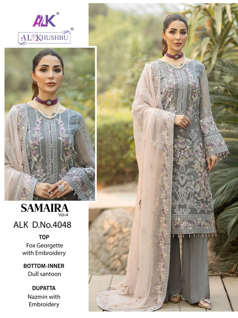 Al Khushbu Samaira Vol-4 Georgette With Heavy Embroidered Salwar Kameez