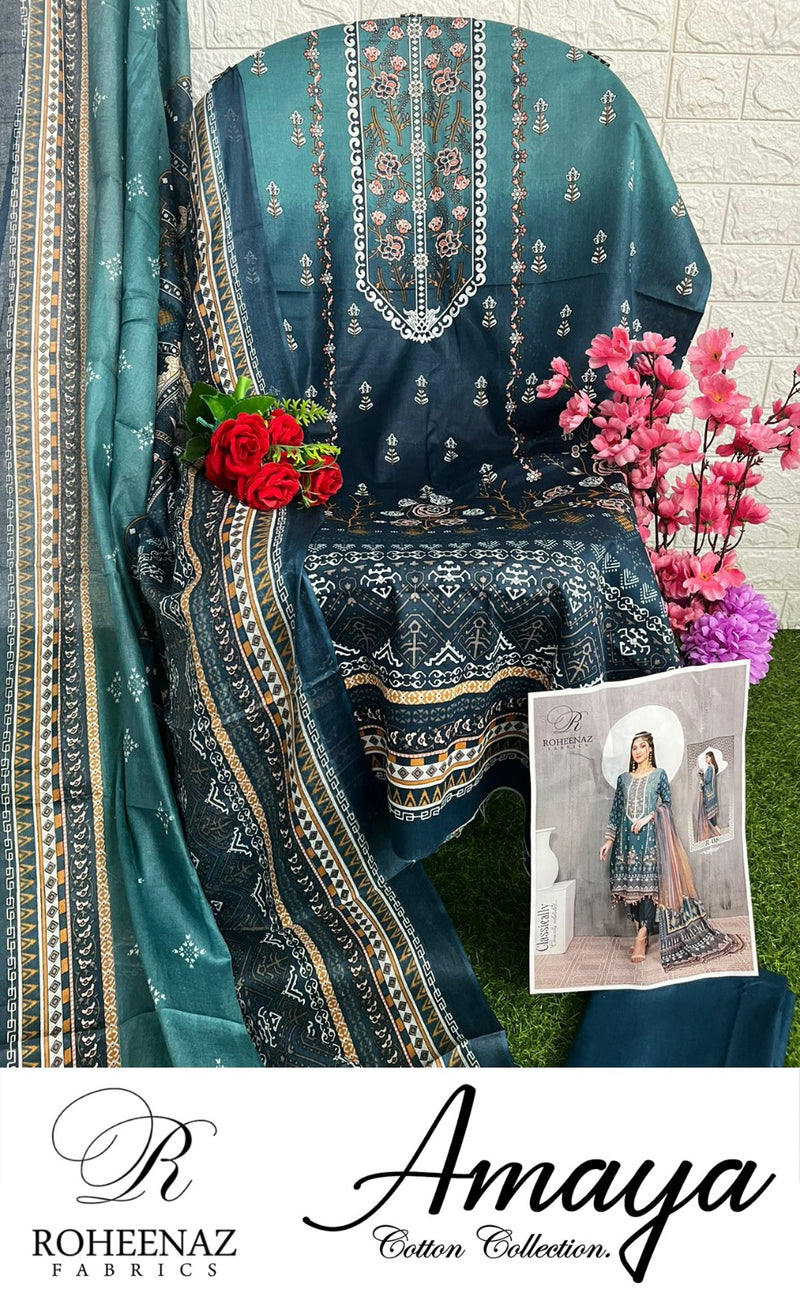 Roheenaz Fabrics Amaya Cotton Collection  Salwar Kameez