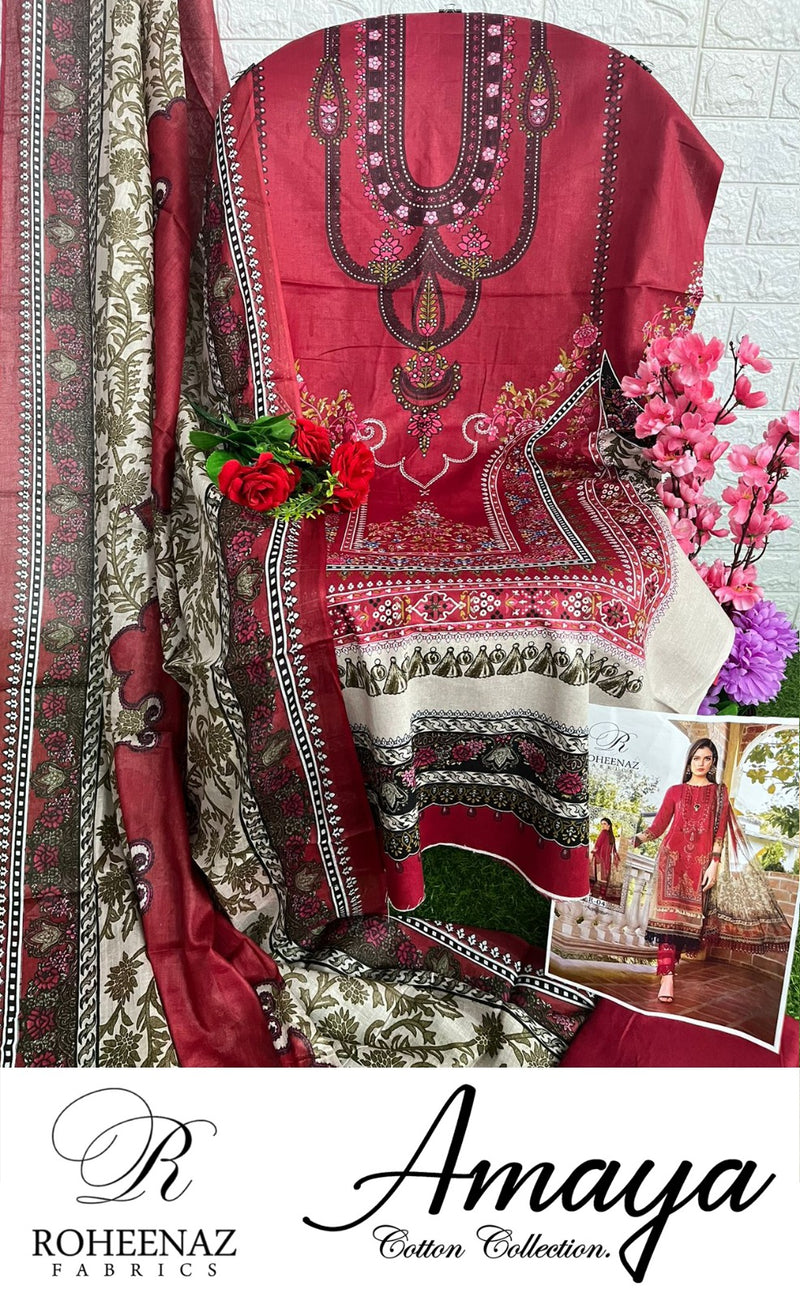 Roheenaz Fabrics Amaya Cotton Collection  Salwar Kameez