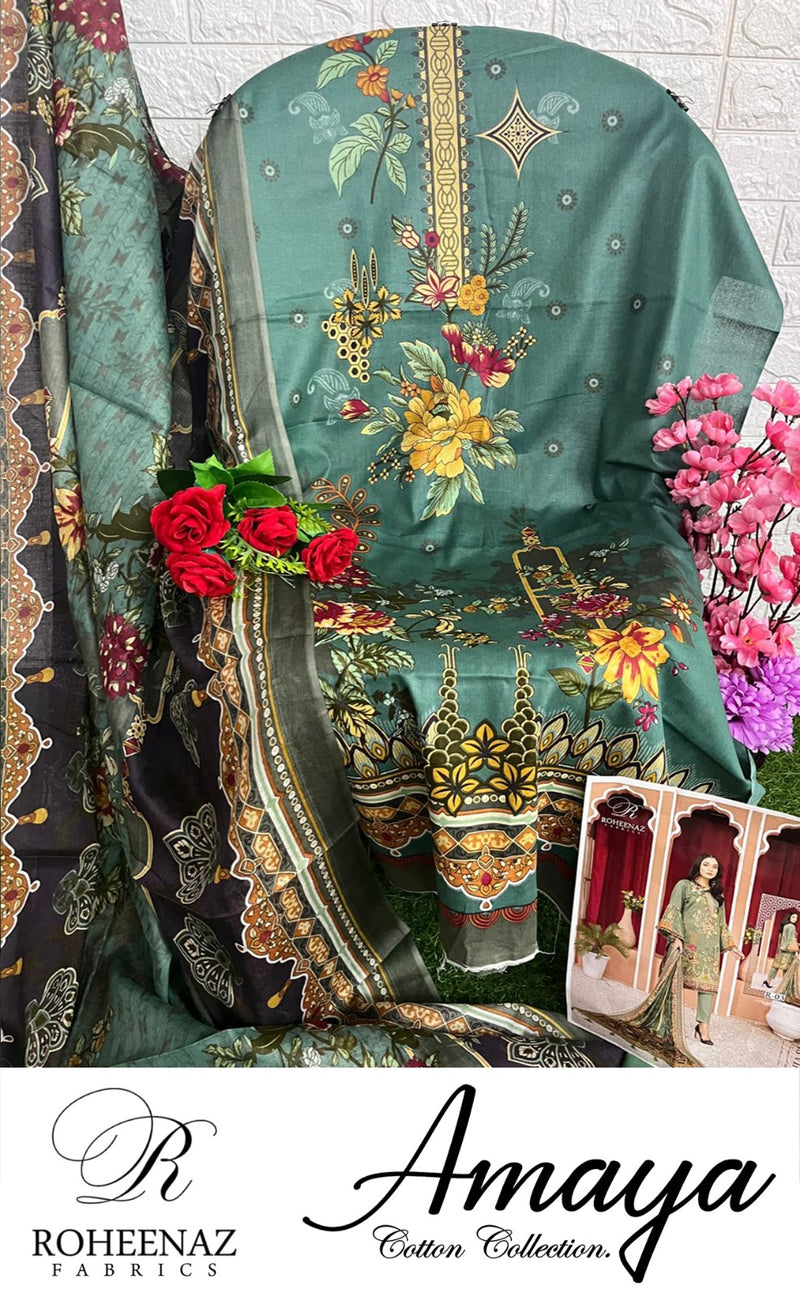 Roheenaz Fabrics Amaya Cotton Collection  Salwar Kameez