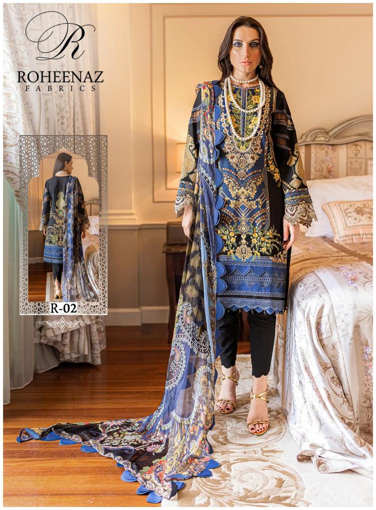 Roheenaz Fabrics Amaya Cotton Collection  Salwar Kameez
