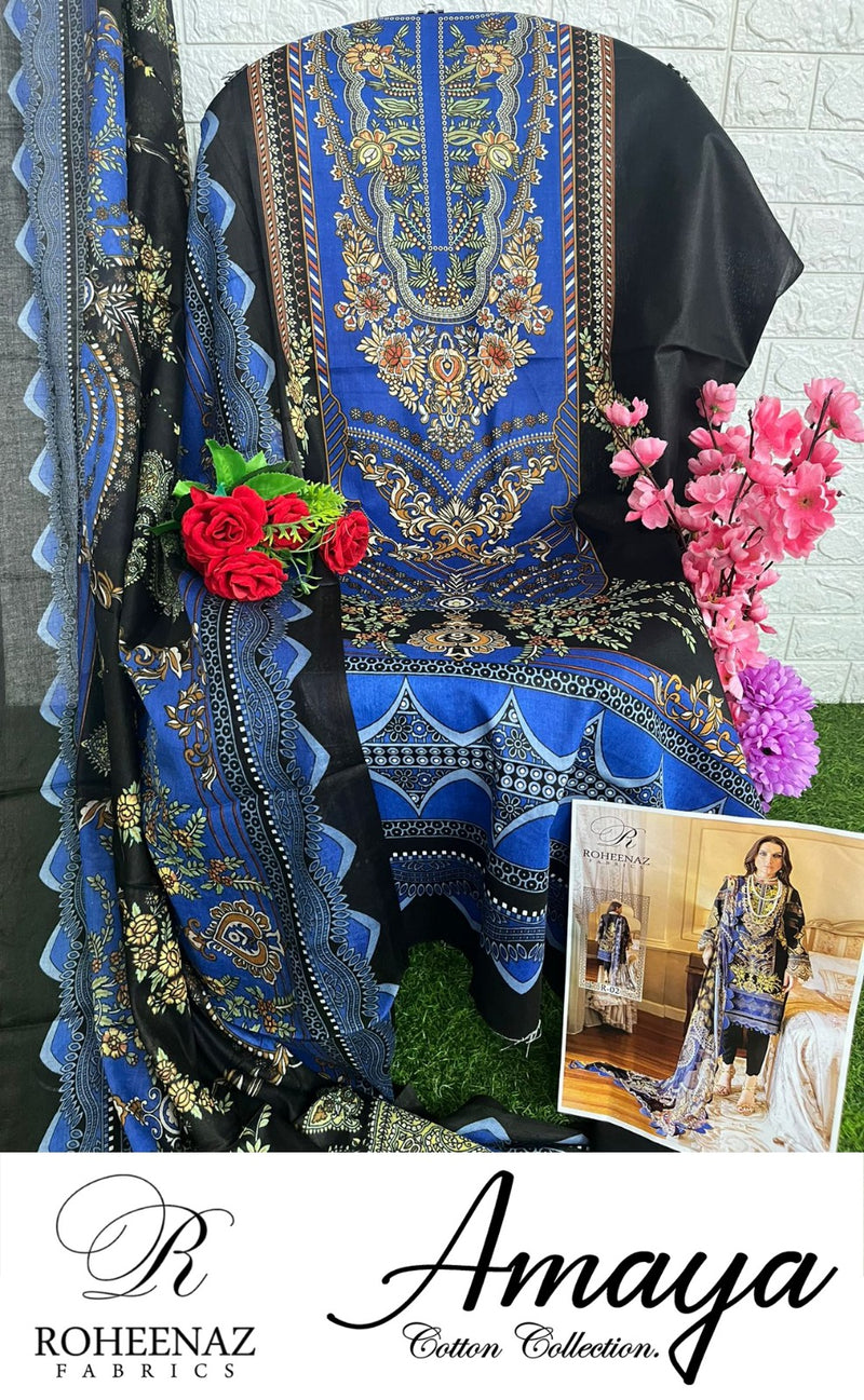 Roheenaz Fabrics Amaya Cotton Collection  Salwar Kameez