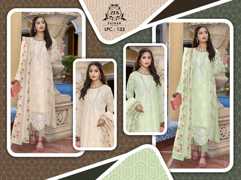 Zainab Fashion Studio Lpc 133 Pure Georgette Top With Digital Print Dupatta
