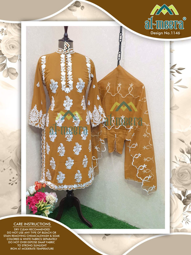 Al meera D No 1146 Fox Georgette Luxury Pret Collection