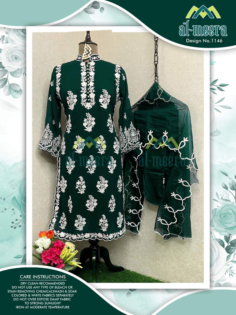 Al meera D No 1146 Fox Georgette Luxury Pret Collection