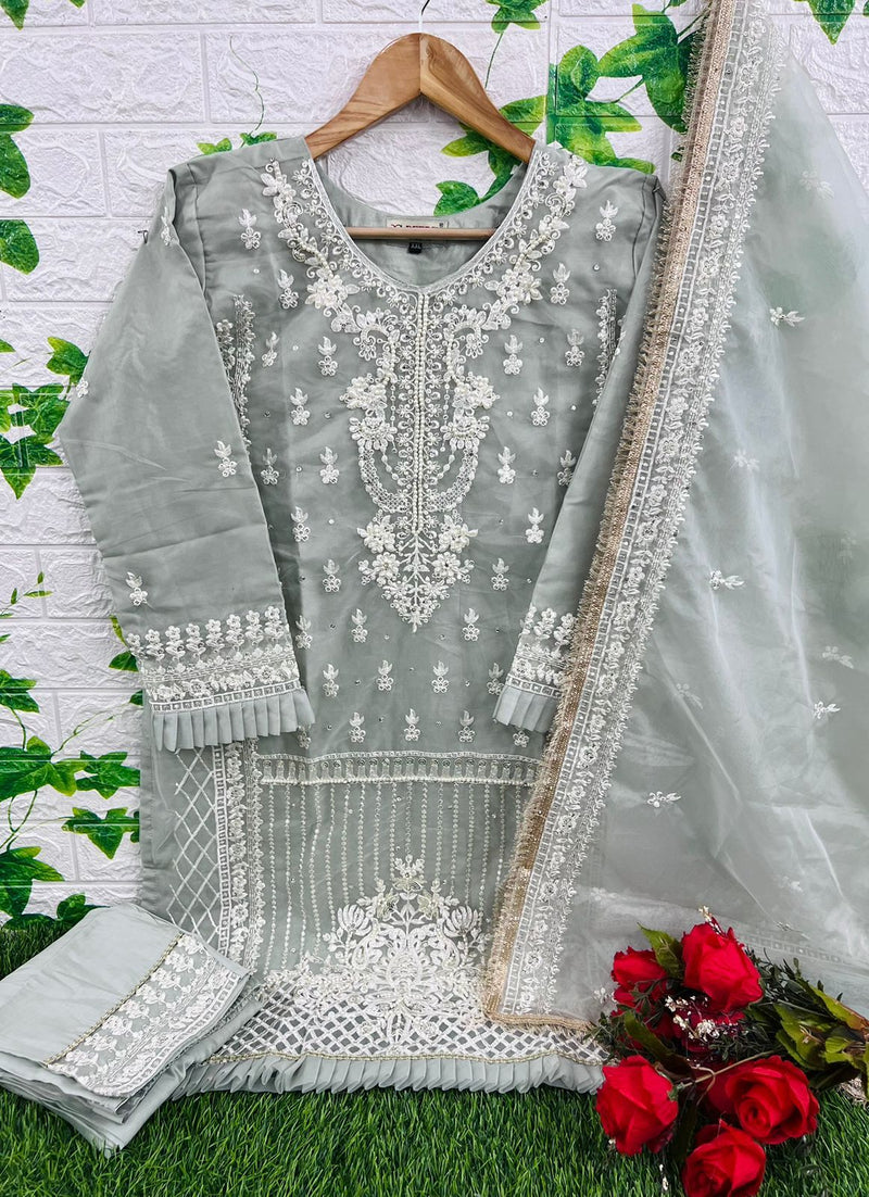 Deepsy Suits D 335 Abcd Pure Orgnaza Embroided Salwar Suits