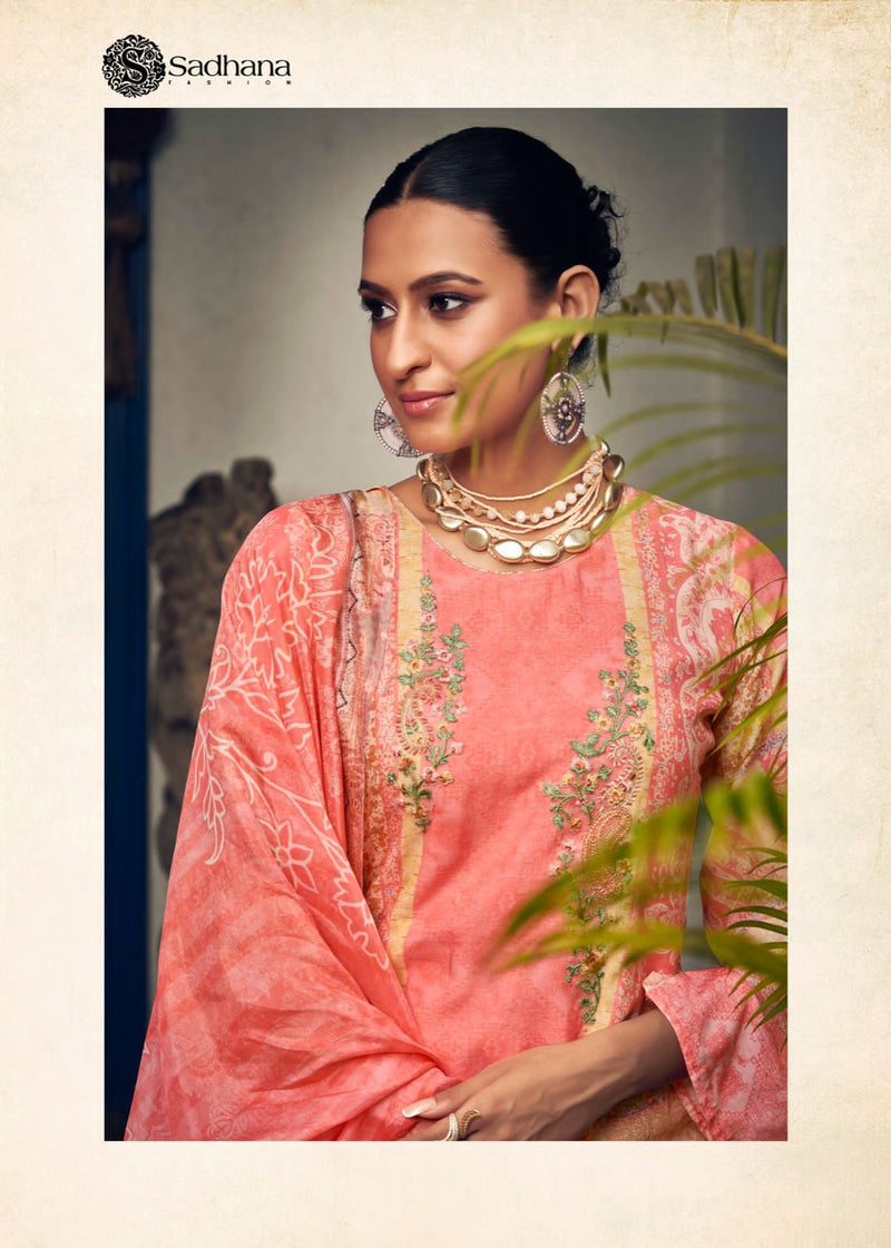 Sadhana Fashion Mehtaab Vol 4 Pure Jam Cotton With Fency Work Salwar Kameez