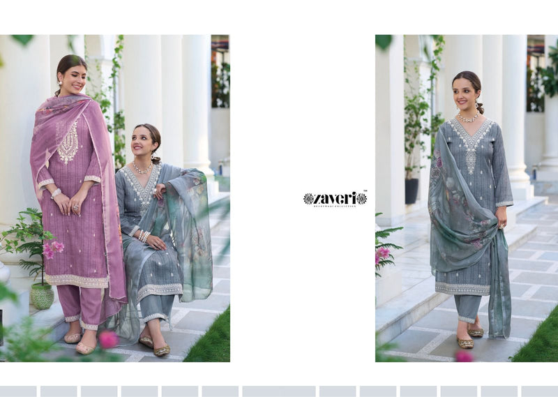 Zaveri Woman Beauty Mirza Silki Cotton Salwar Kameez