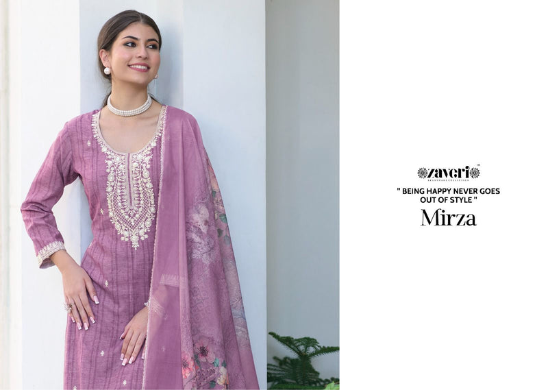 Zaveri Woman Beauty Mirza Silki Cotton Salwar Kameez