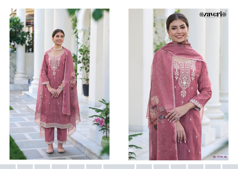 Zaveri Woman Beauty Mirza Silki Cotton Salwar Kameez