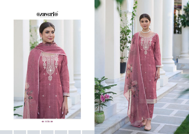 Zaveri Woman Beauty Mirza Silki Cotton Salwar Kameez