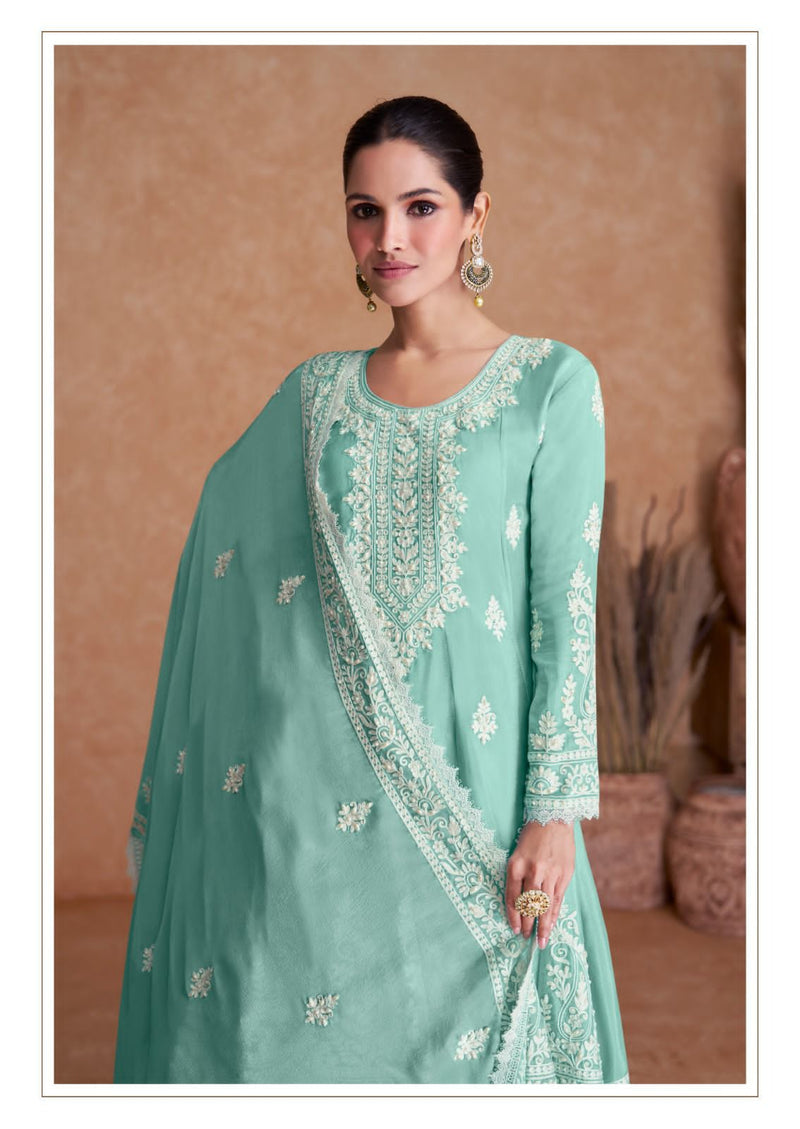 Gulkayra Designer Flory Real Chinon Salwar Suits