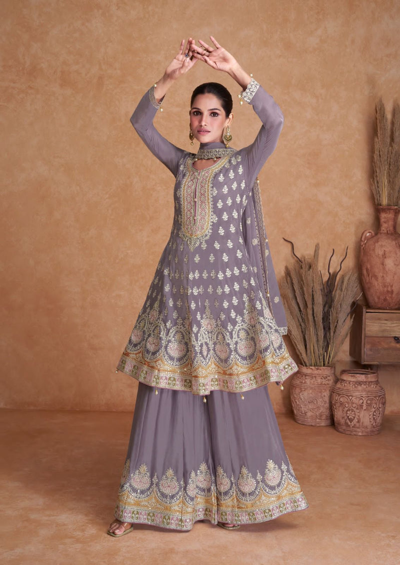 Gulkayra Designer Flory Real Chinon Salwar Suits